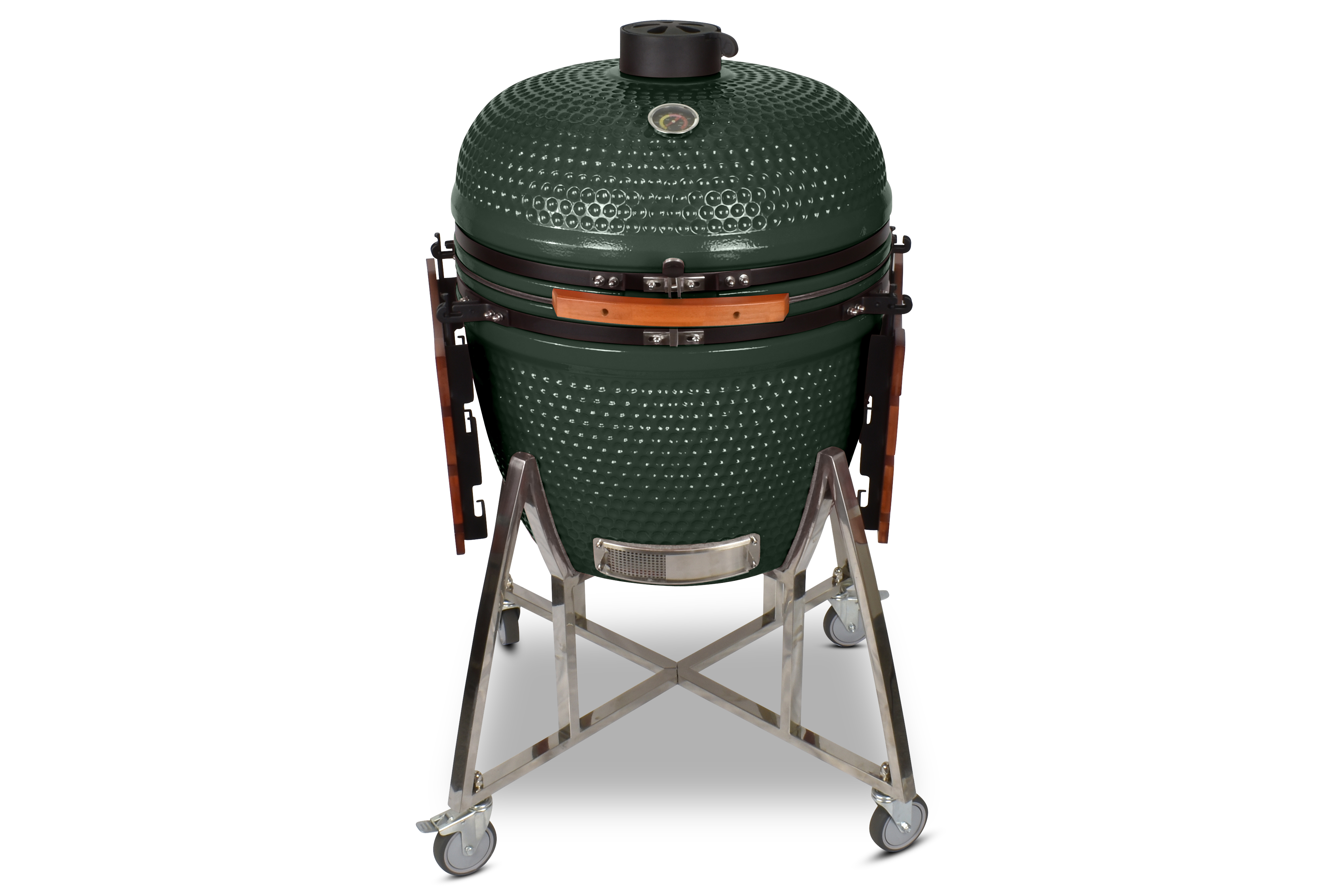 Kamado CL-26 Profi Keramik Grill Grün, Grilldurchmesser 66cm, Grillrostdurchmesser 57cm, BBQ Grillei Holzkohlegrill Grill Keramikgrill