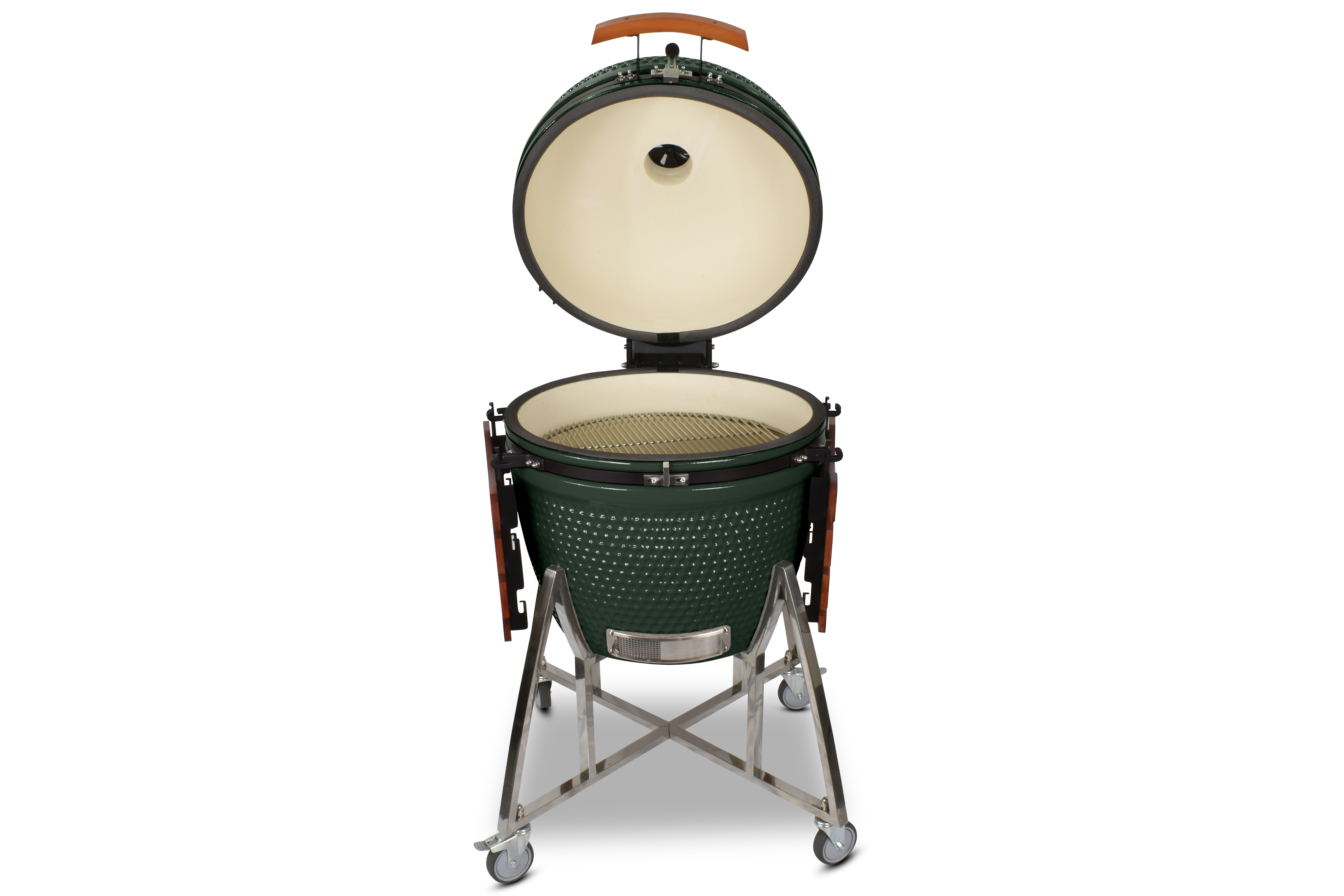 Kamado CL-26 Profi Keramik Grill Grün, Grilldurchmesser 66cm, Grillrostdurchmesser 57cm, BBQ Grillei Holzkohlegrill Grill Keramikgrill