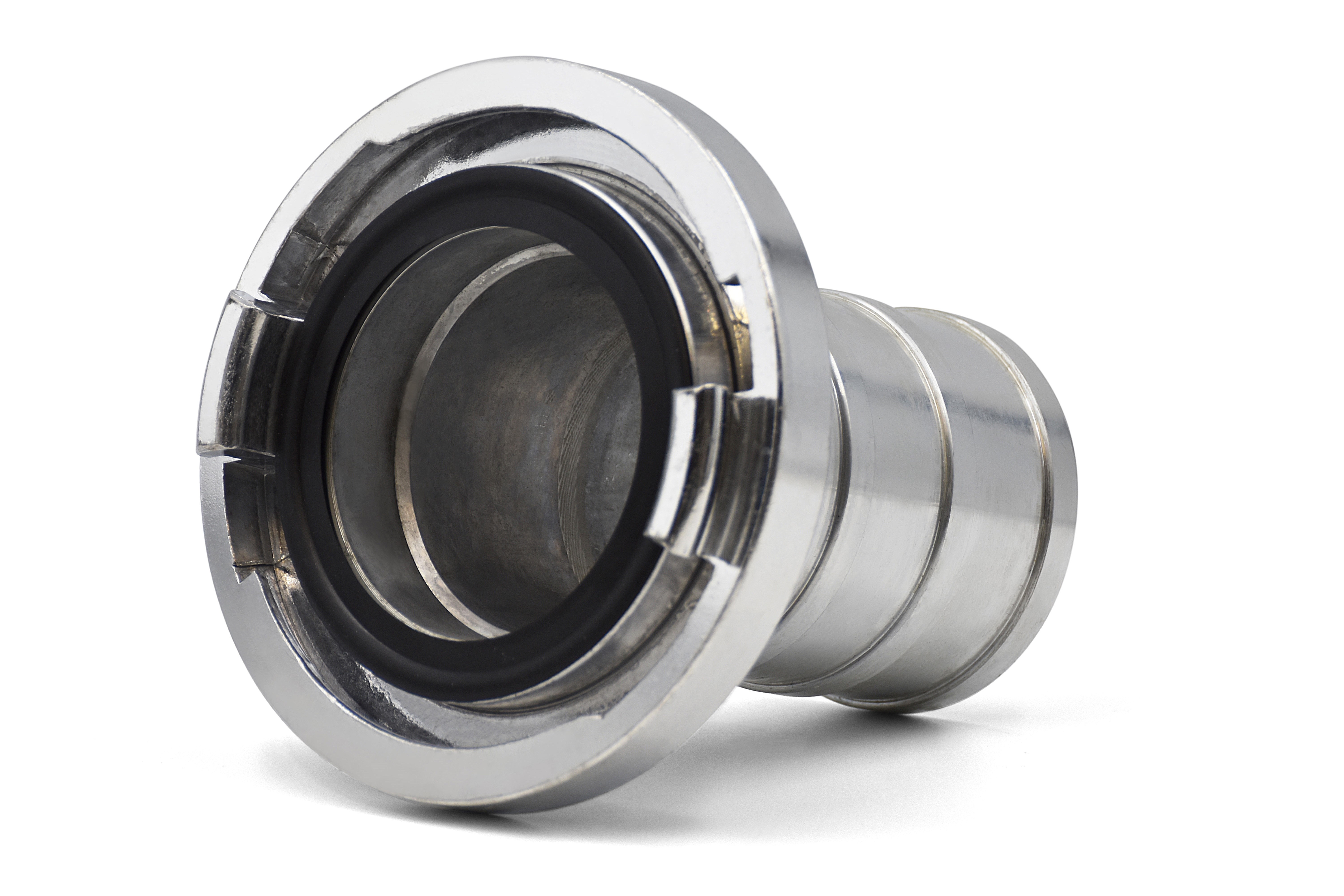 B-75 Storz-Kupplung mit Drehbarer Tülle, Aluminium, Silber, Betriebsdruck max. 16 bar