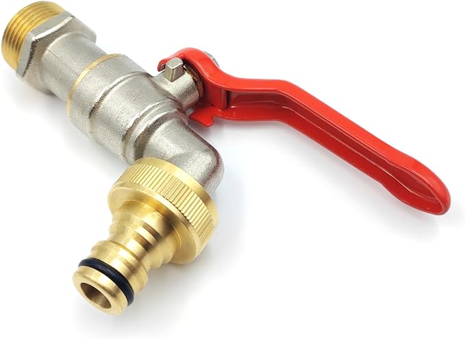 Profi 3/4" Auslaufhahn | Kugelauslaufhahn | lange Version | matt verchromt | mit Steckverbindung Profi 3/4" Auslaufhahn | Kugelauslaufhahn | lange Version | matt verchromt | mit Steckverbindung