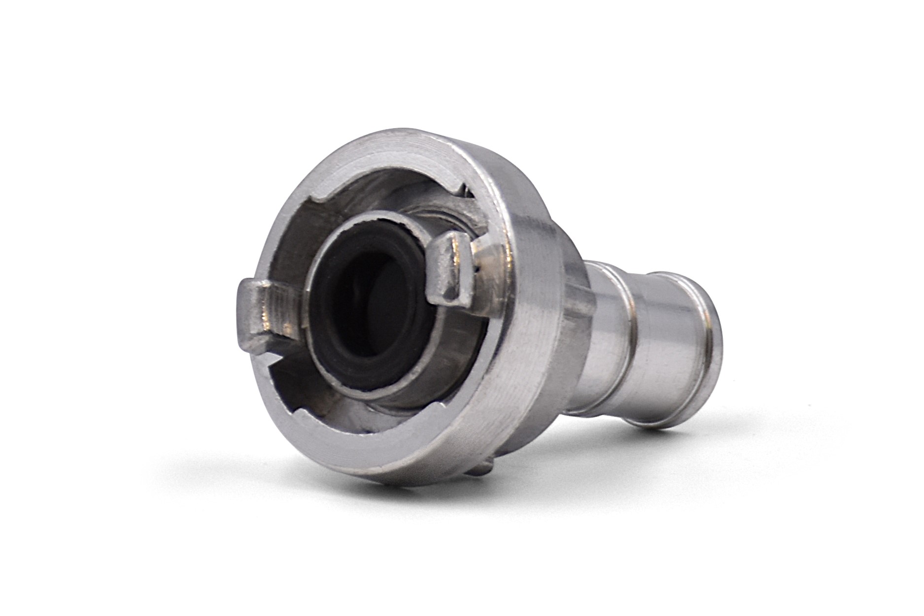 D-25 Storz-Kupplung mit Drehbarer Tülle, Aluminium, Silber, Betriebsdruck max. 16 bar