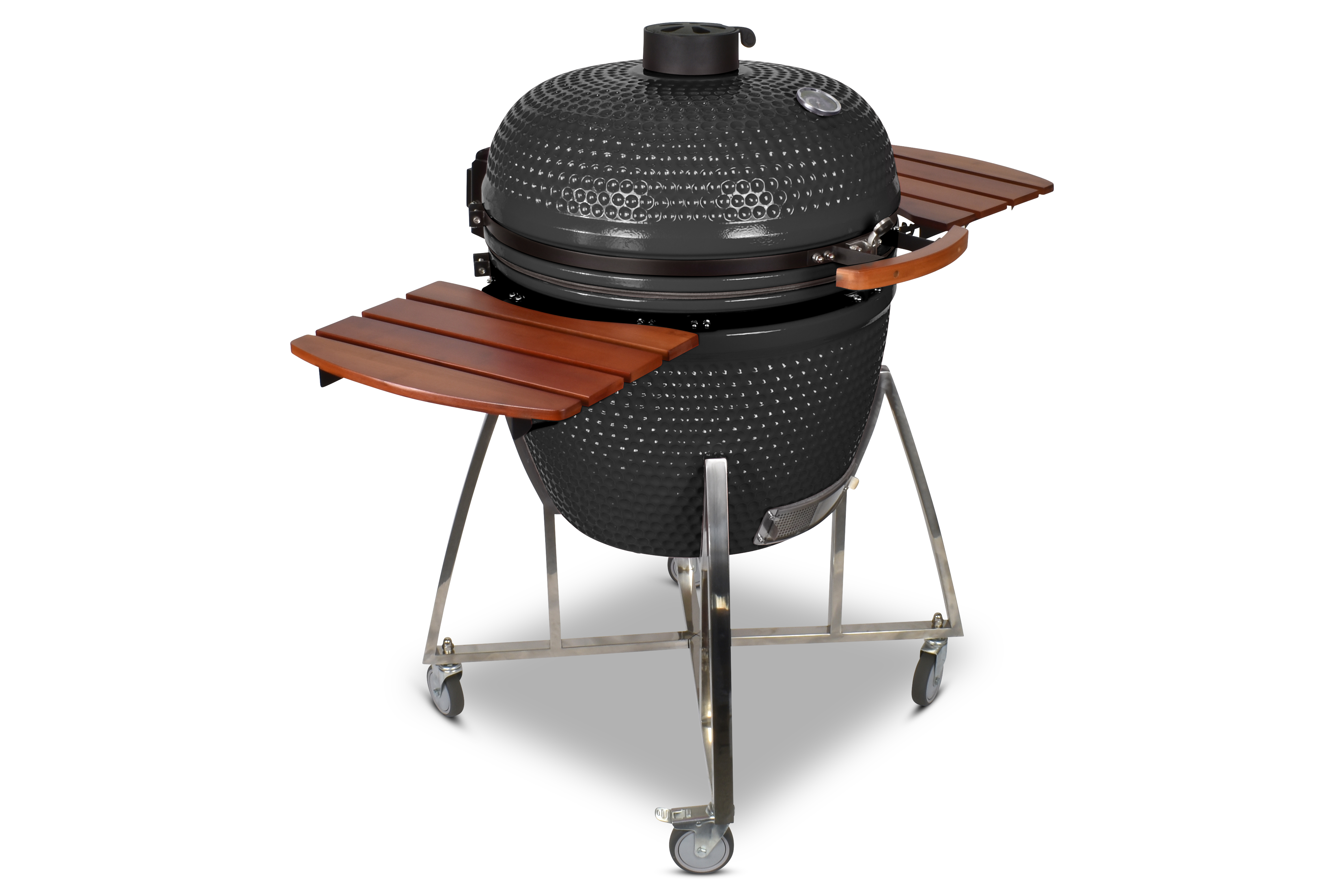 Kamado CL-26 Profi Keramik Grill Schwarz, Grilldurchmesser 66cm, Grillrostdurchmesser 57cm, BBQ Grillei Holzkohlegrill Grill Keramikgrill
