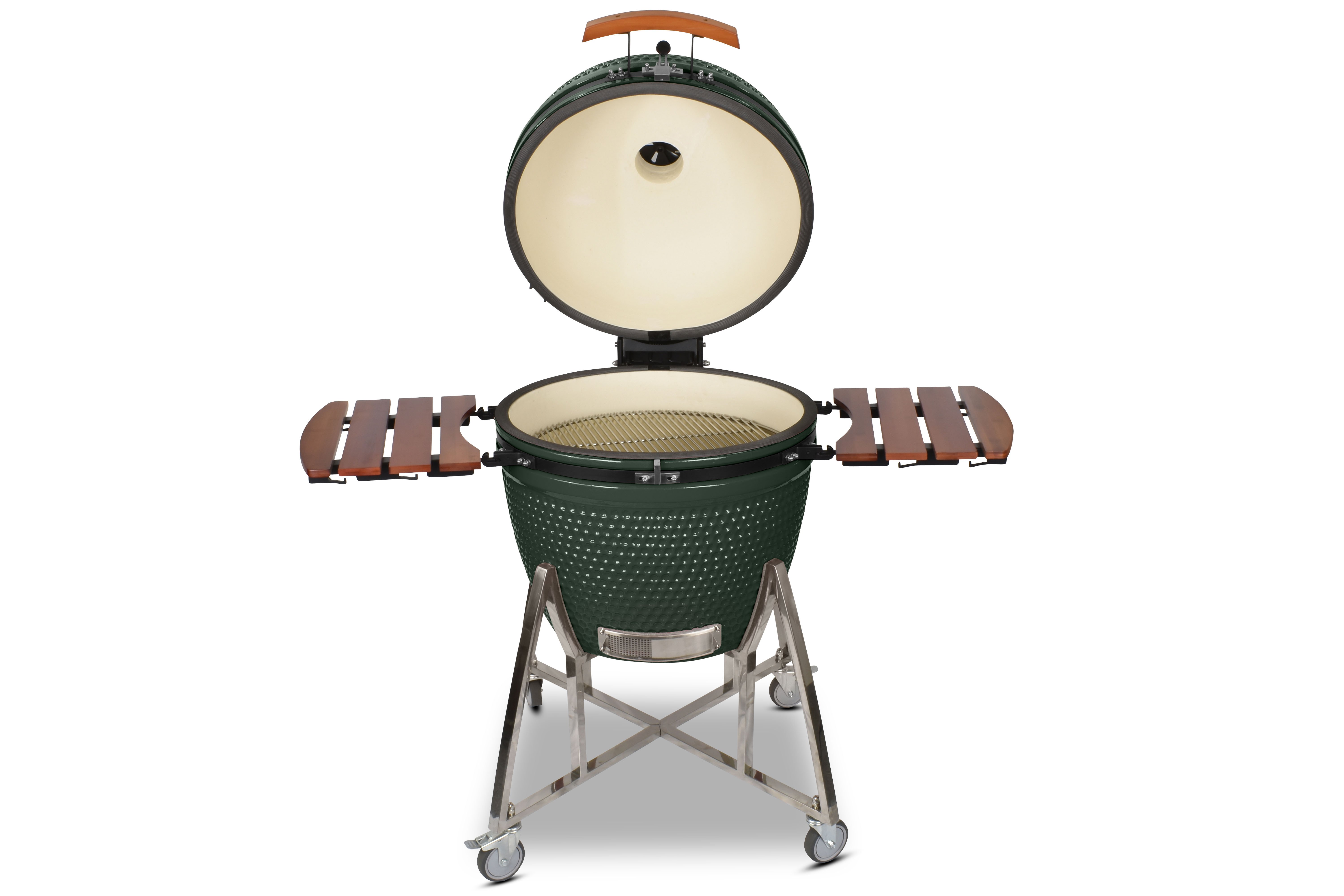 Kamado CL-26 Profi Keramik Grill Grün, Grilldurchmesser 66cm, Grillrostdurchmesser 57cm, BBQ Grillei Holzkohlegrill Grill Keramikgrill