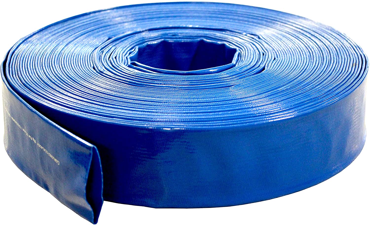 PVC Flachschlauch Bauschlauch Industrieschlauch Betonsiloauslaufschlauch | Sicherheit 3:1 | blau